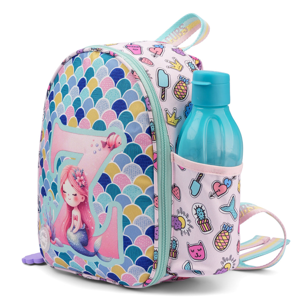 Blue Mermaid Nursery Lunch Backpack Z