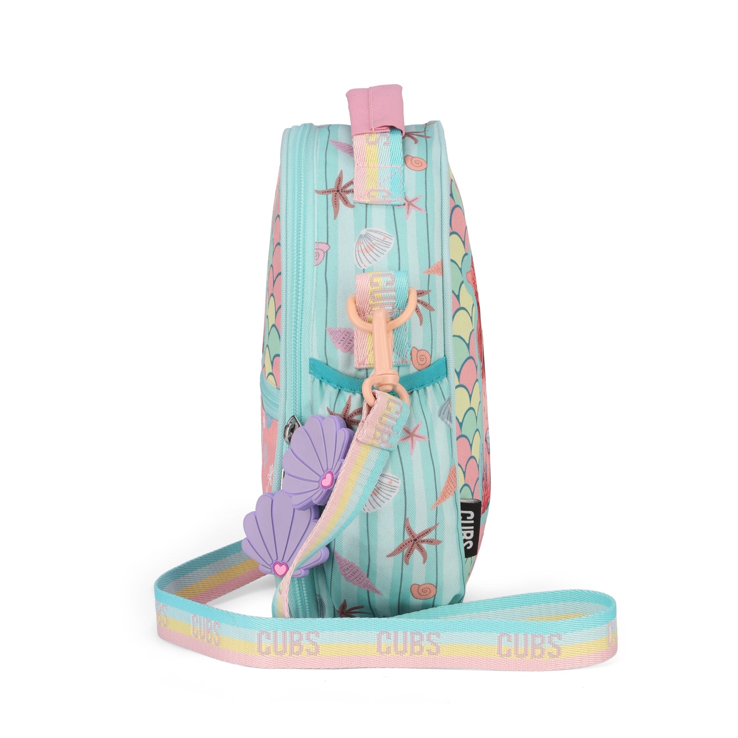 Pink Mermaid Letter E Pre-School Lunch Bag