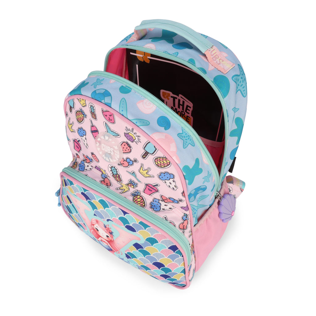 Blue Mermaid Letter Y Pre-School Backpack