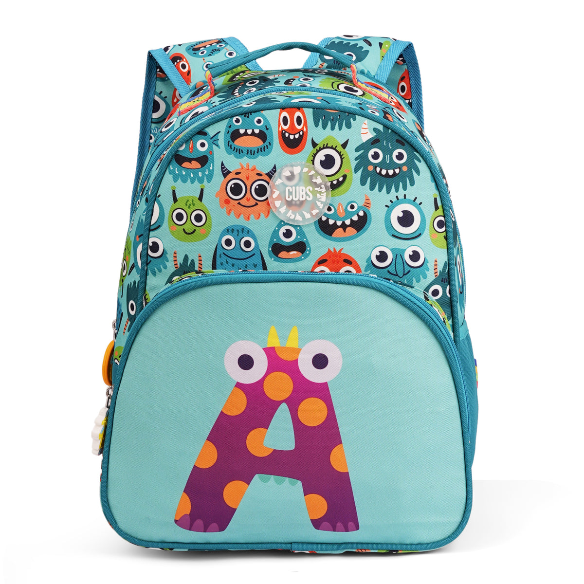 Mint Green Monsters Pre-School Backpack A