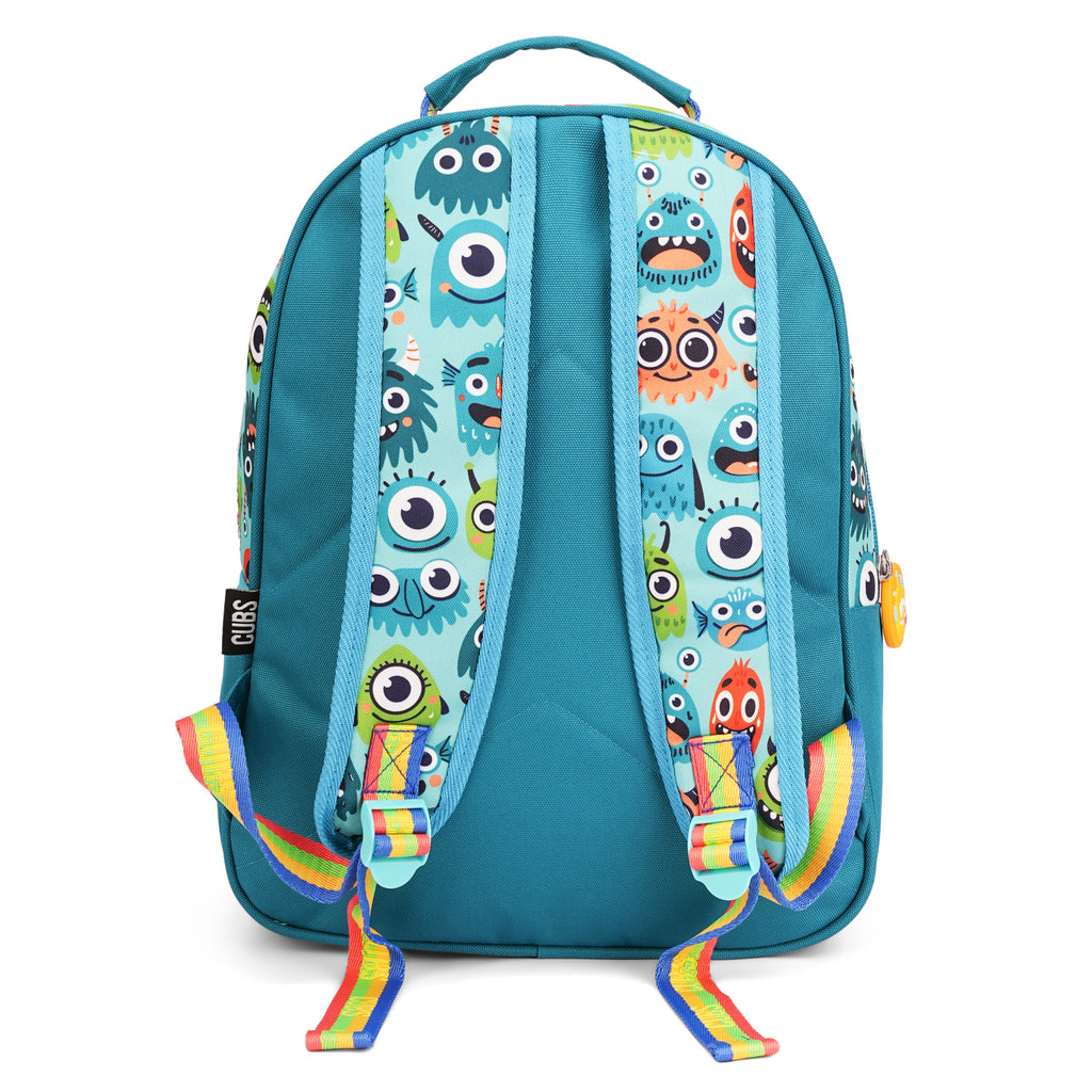 Mint Green Monsters Pre-School Backpack A
