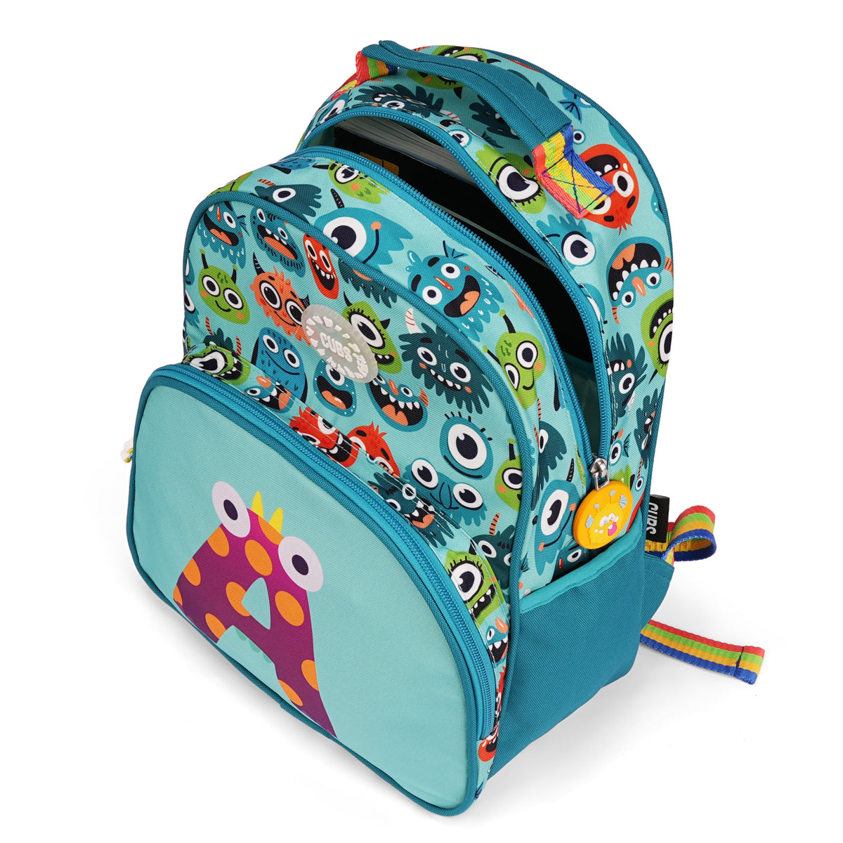 Mint Green Monsters Pre-School Backpack A