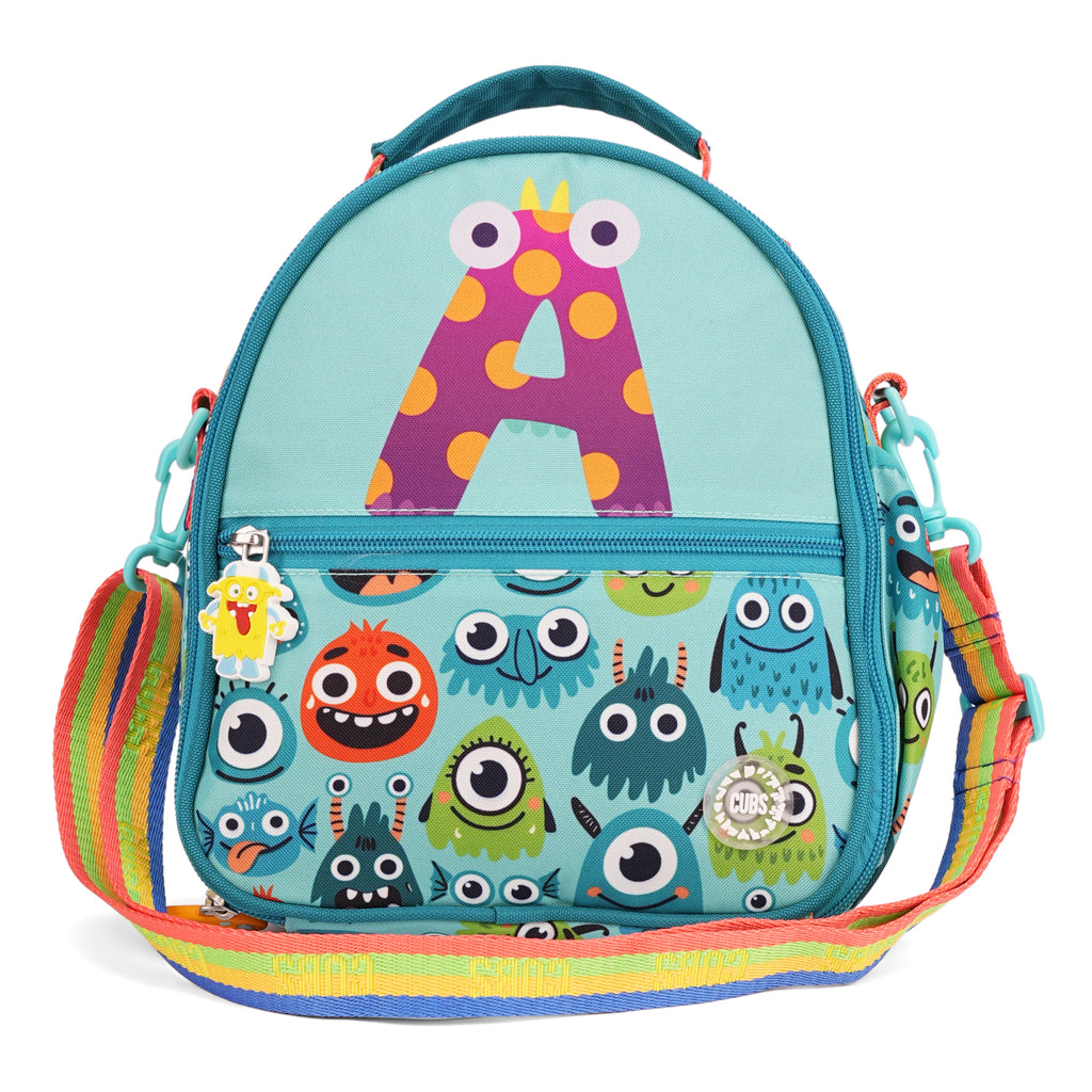 Mint Green Monsters Pre-School Lunch Bag A