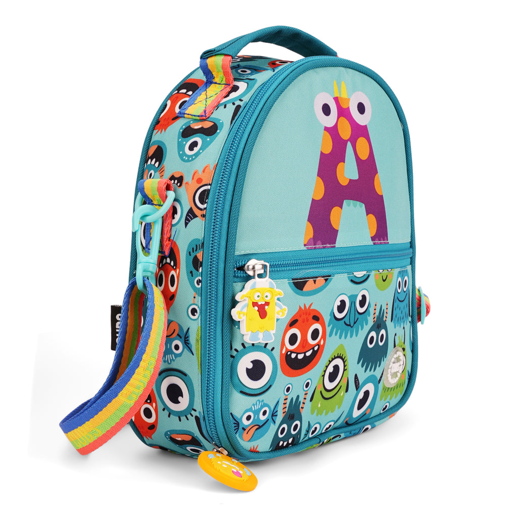 Mint Green Monsters Pre-School Lunch Bag A