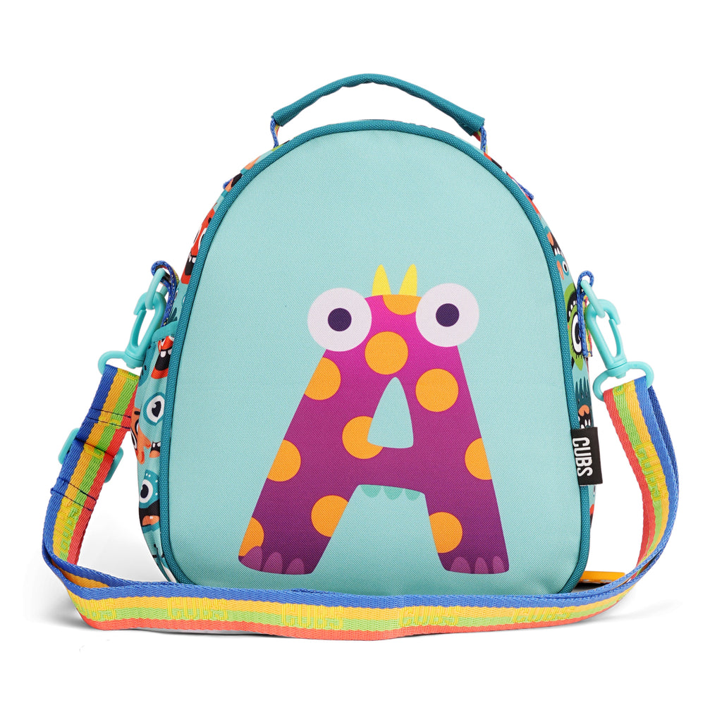 Mint Green Monsters Pre-School Lunch Bag A