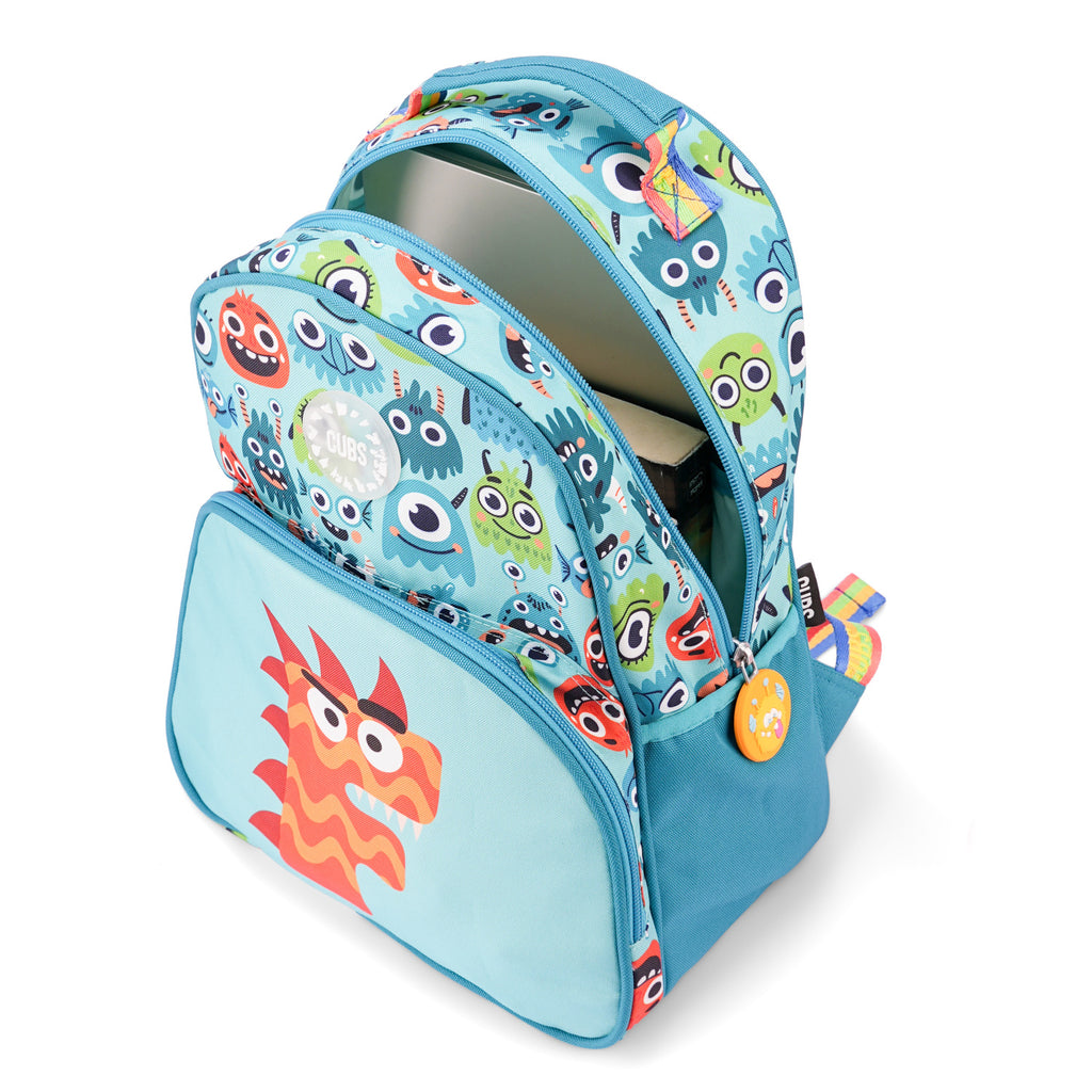 Mint Green Monsters Pre-School Backpack F