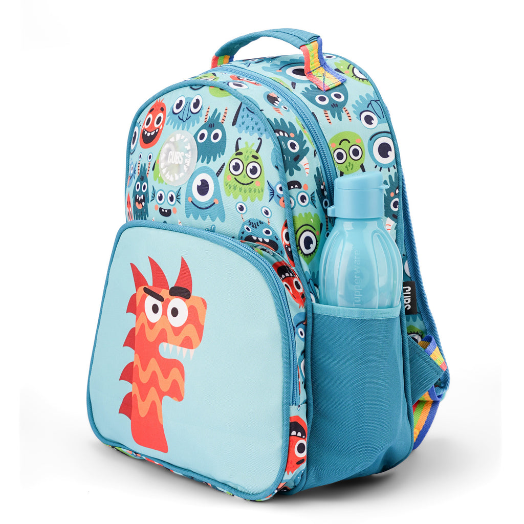 Mint Green Monsters Pre-School Backpack F