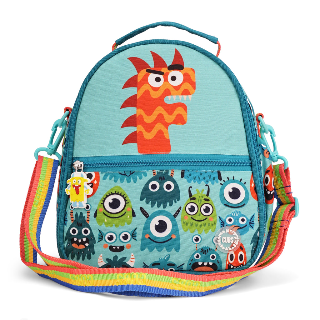Mint Green Monsters Pre-School Lunch Bag F