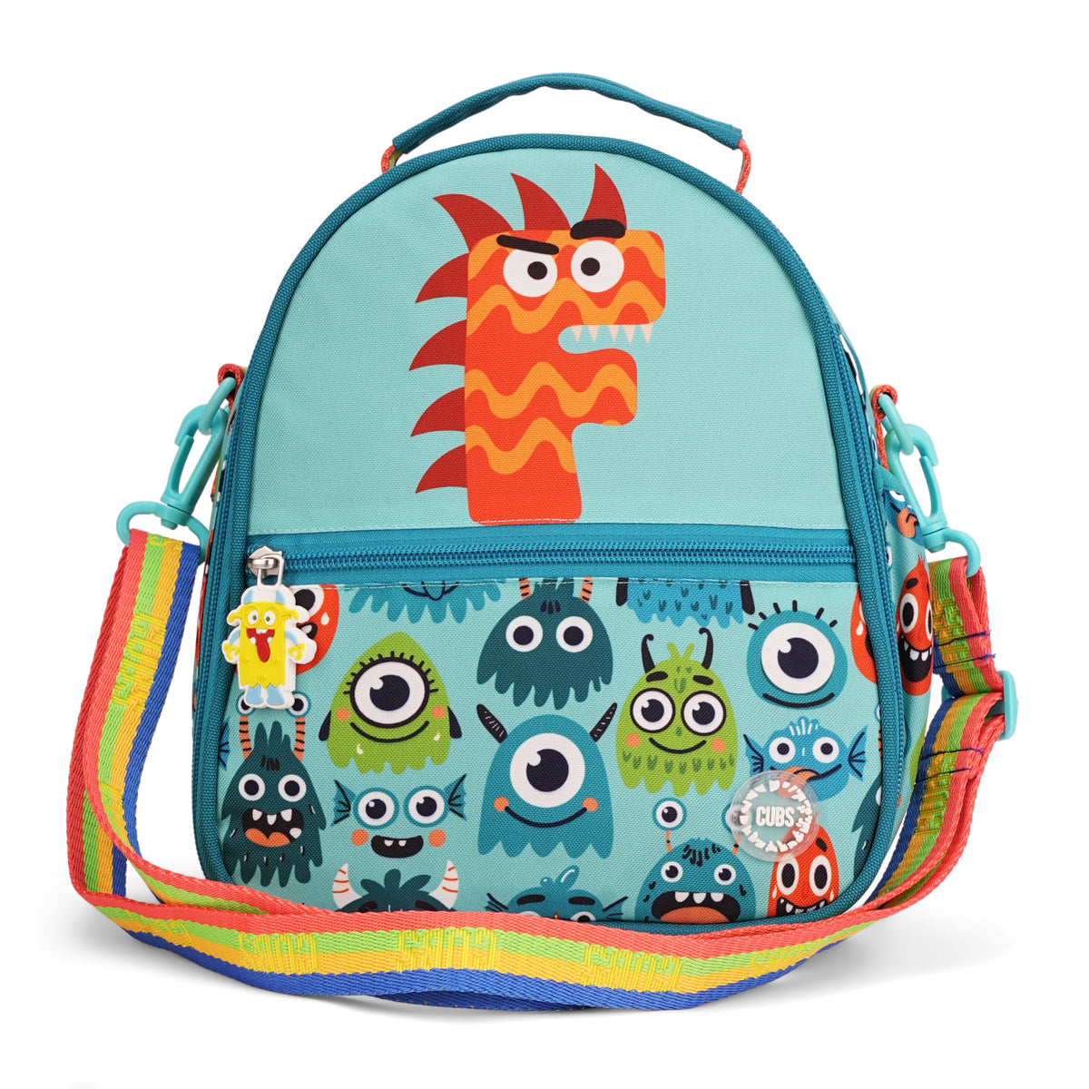 Mint Green Monsters Pre-School Lunch Bag F