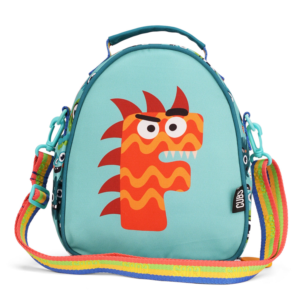 Mint Green Monsters Pre-School Lunch Bag F