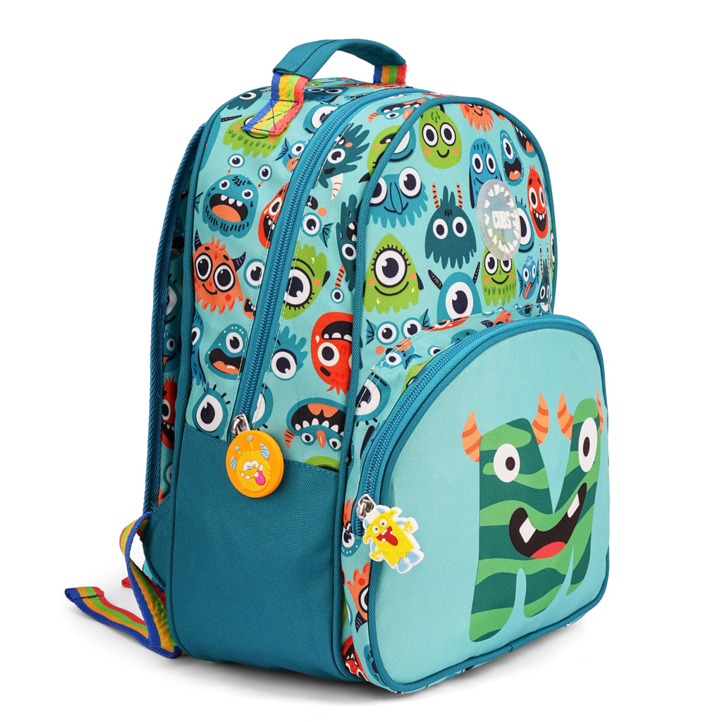 Mint Green Monsters Pre-School Backpack M