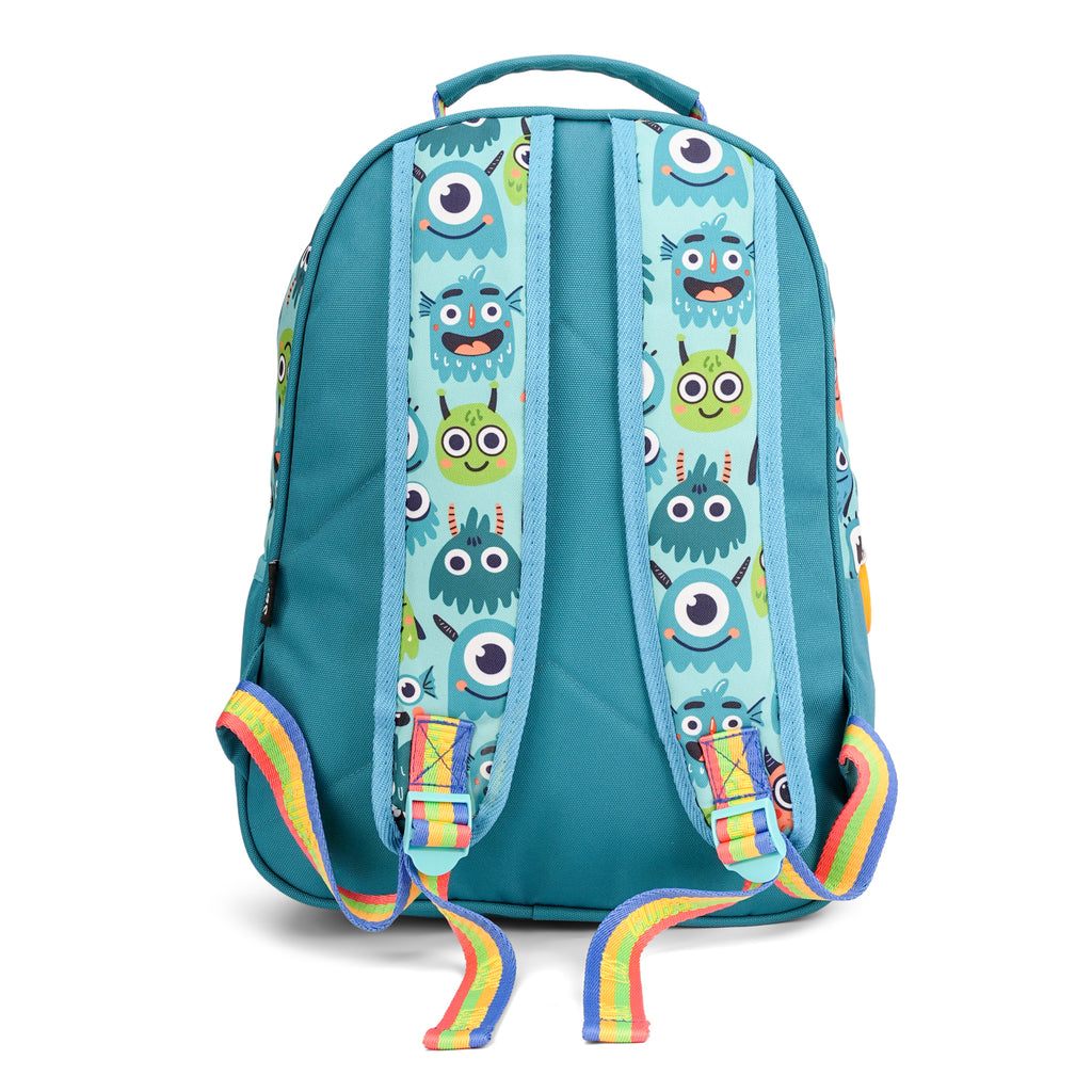 Mint Green Monsters Pre-School Backpack M