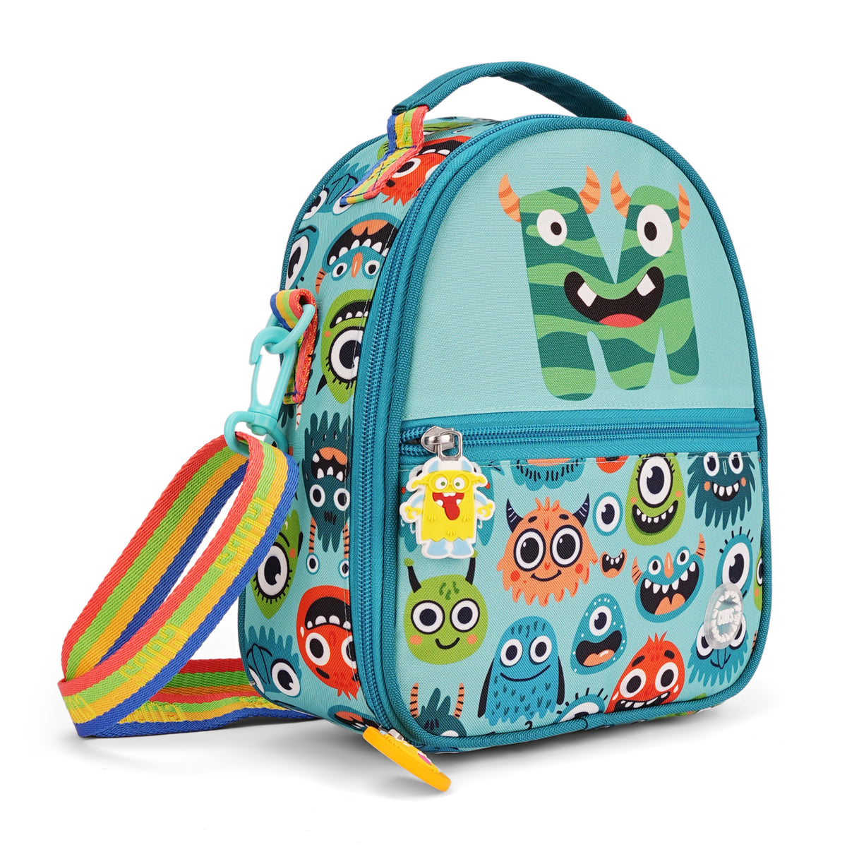 Mint Green Monsters Pre-School Lunch Bag M