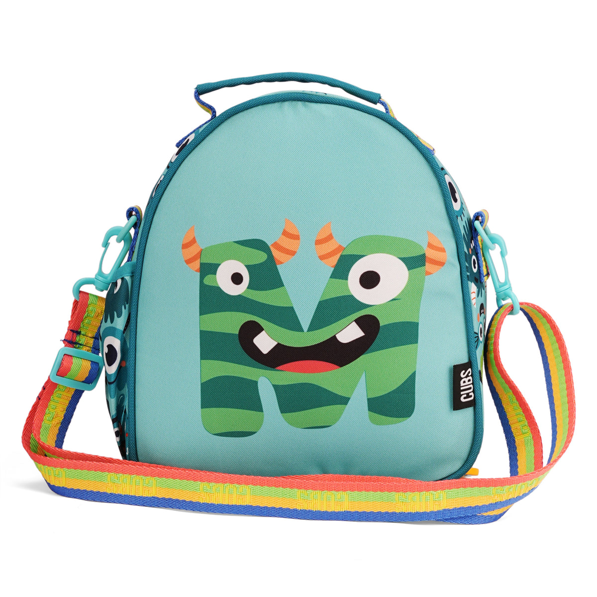 Mint Green Monsters Pre-School Lunch Bag M