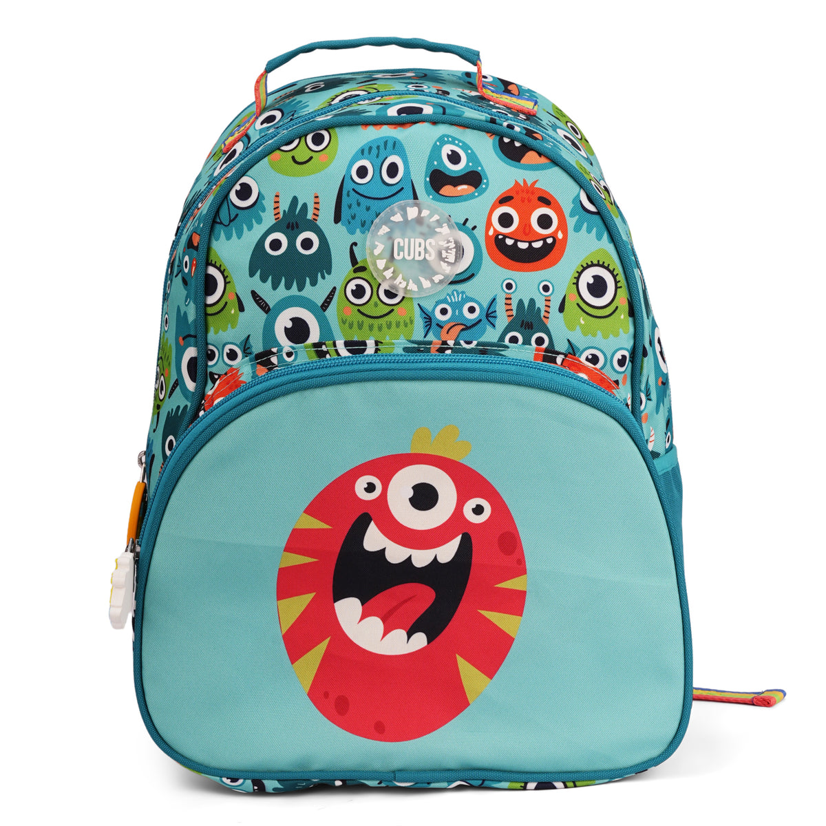 Mint Green Monsters Pre-School Backpack O
