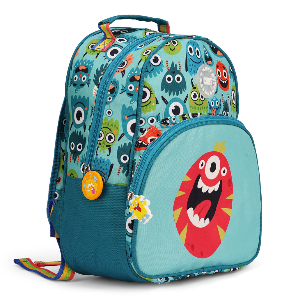 Mint Green Monsters Pre-School Backpack O