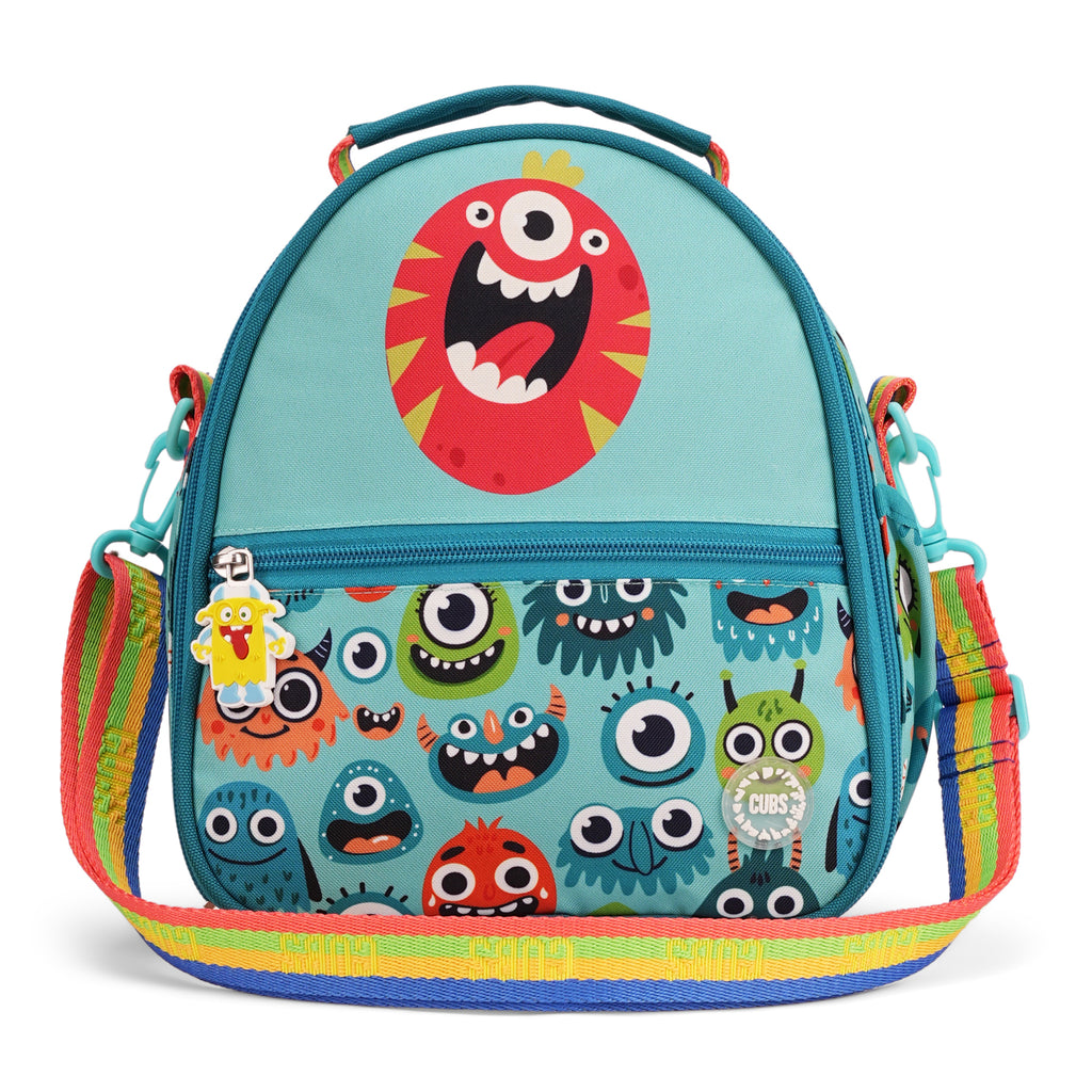 Mint Green Monsters Pre-School Lunch Bag O