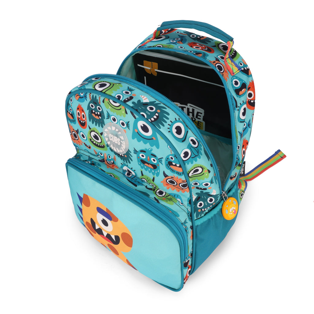 Mint Green Monsters Letter R Pre-School Backpack