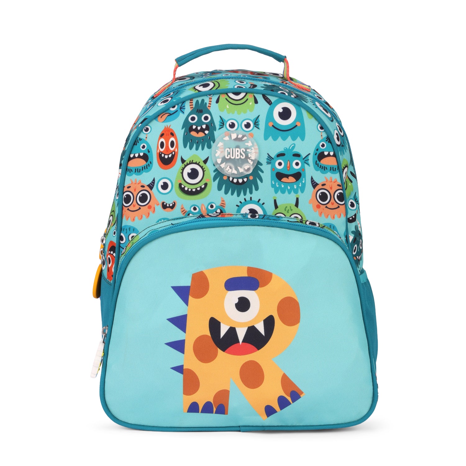 Mint Green Monsters Letter R Pre-School Backpack