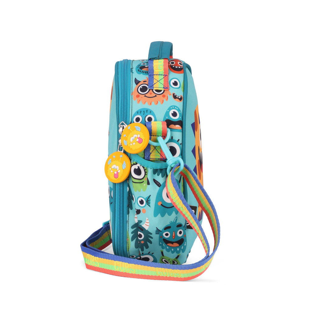Mint Green Monsters Letter R Pre-School Lunch Bag