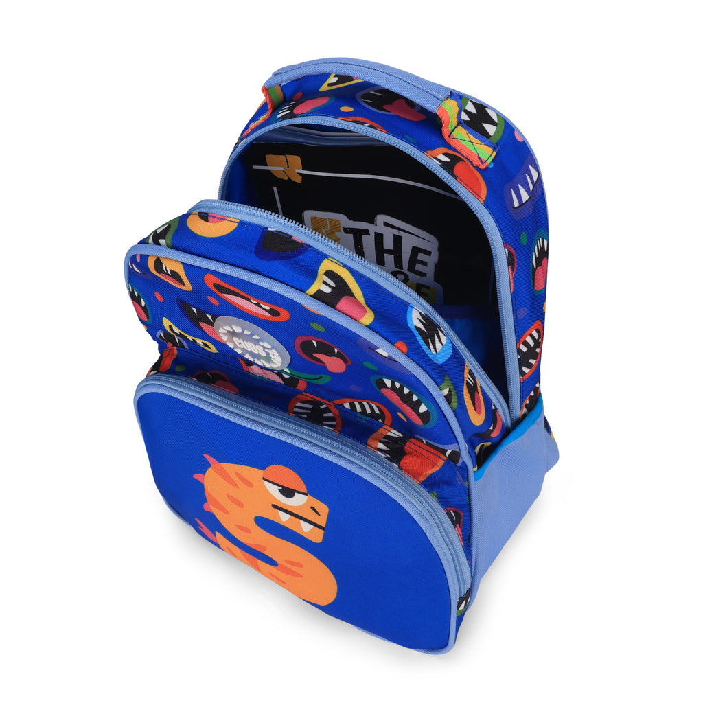 Blue Monsters Pre-School Backpack S