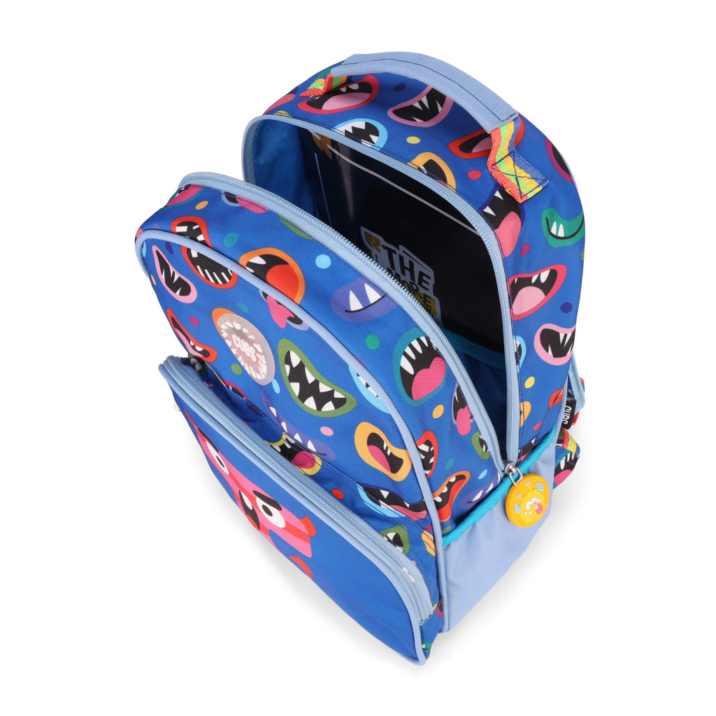 Blue Monsters Letter T Pre-School Backpack