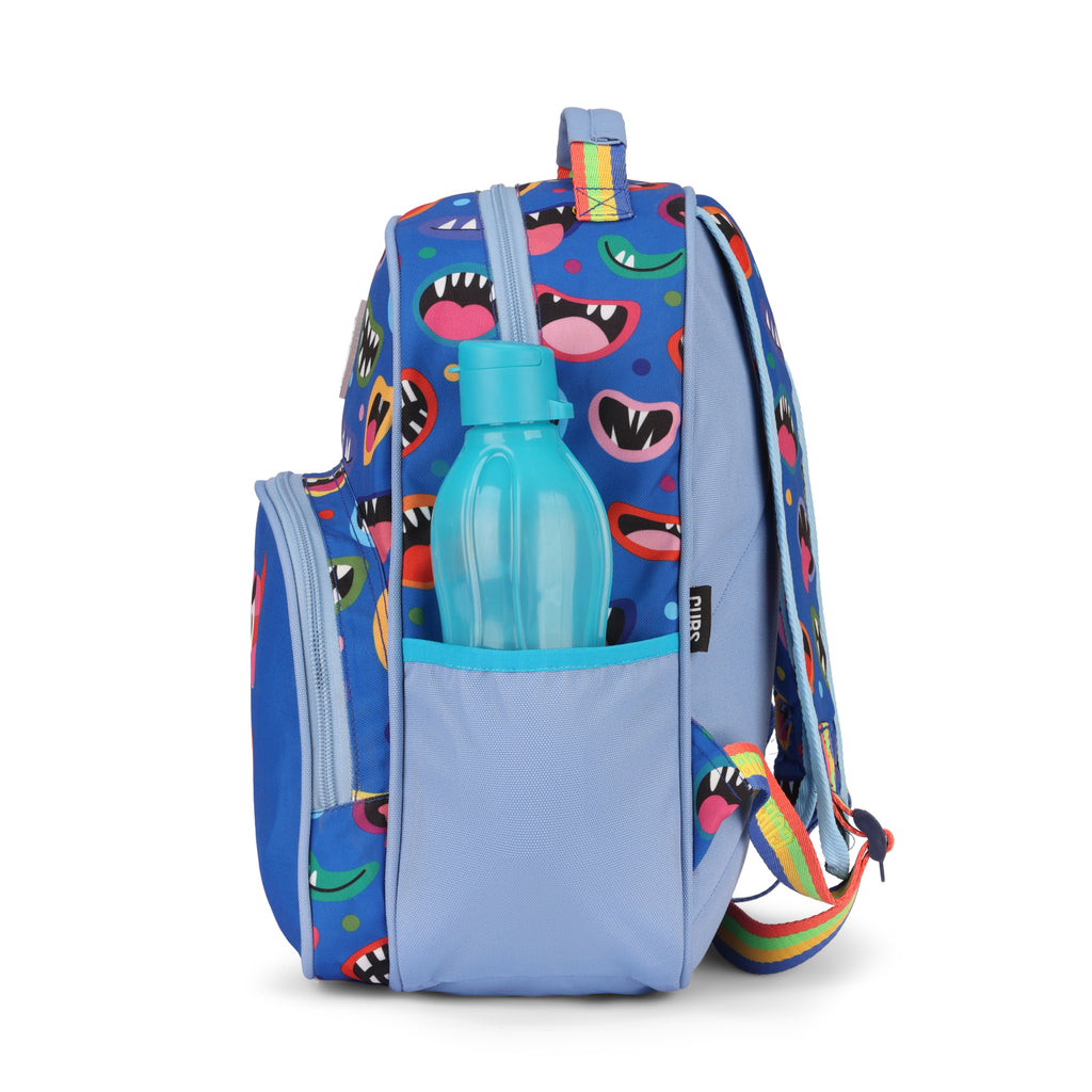 Blue Monsters Letter T Pre-School Backpack