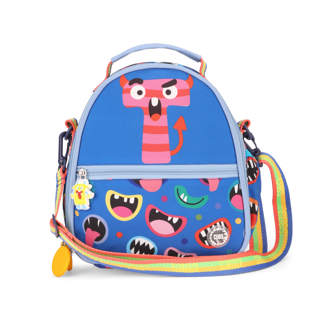 Blue Monsters Letter T Pre-School Lunch Bag