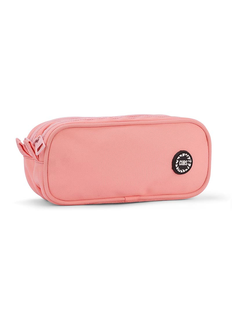 Peach Double Zipper Pincel case