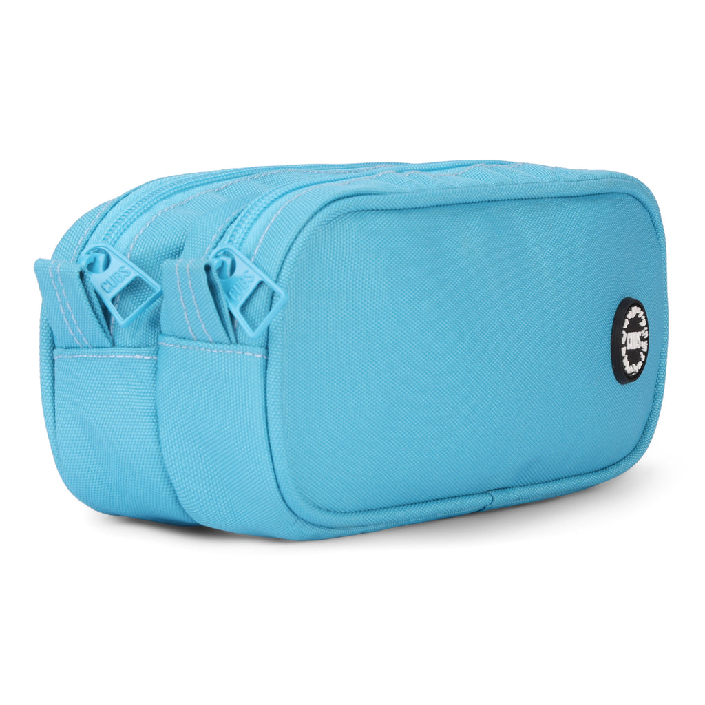 Turquise Double Zipper Pincel case