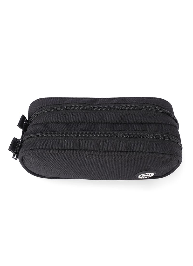 Black Double Zipper Pincel case