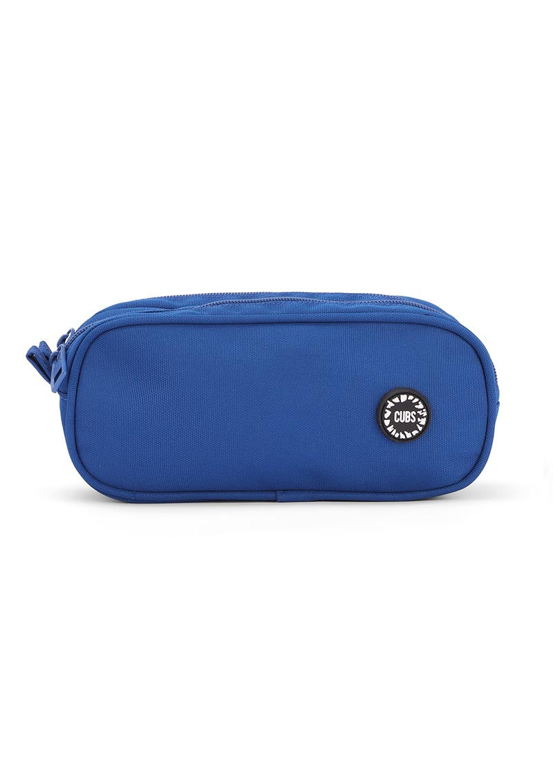 True Blue Double Zipper Pincel case