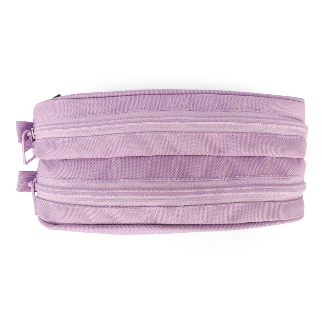 Lilac Double Zipper Pincel case