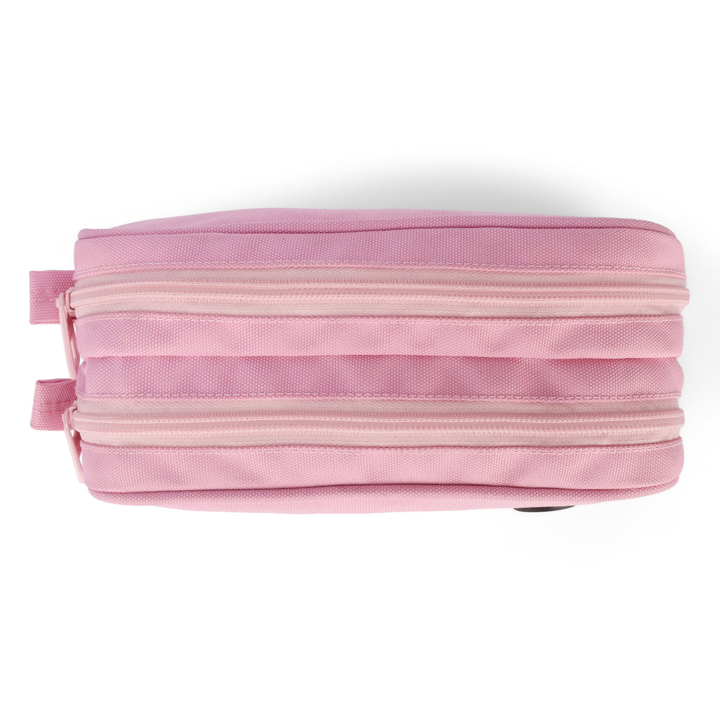 Pink\Baby pink Double Zipper Pincel case