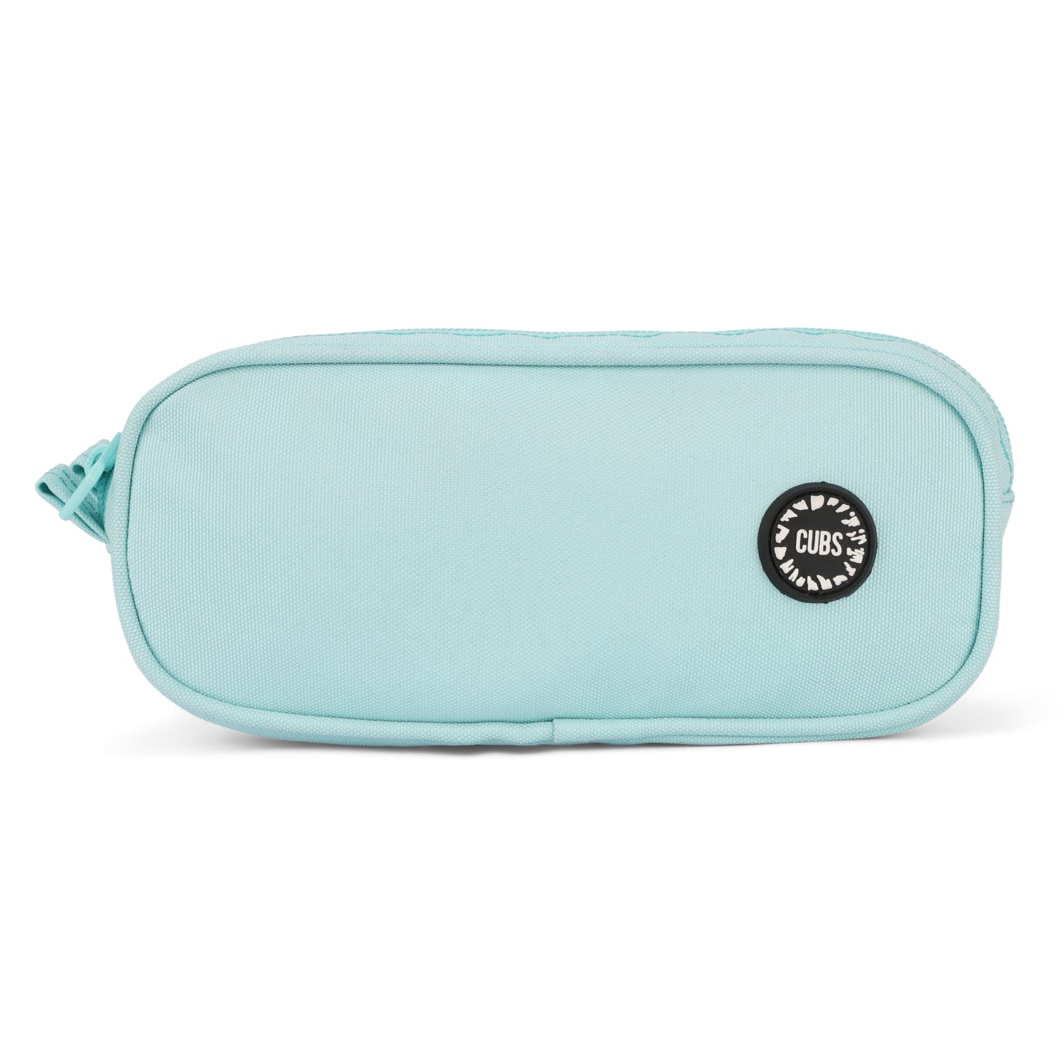 Bluish Mint green Double Zipper Pincel case