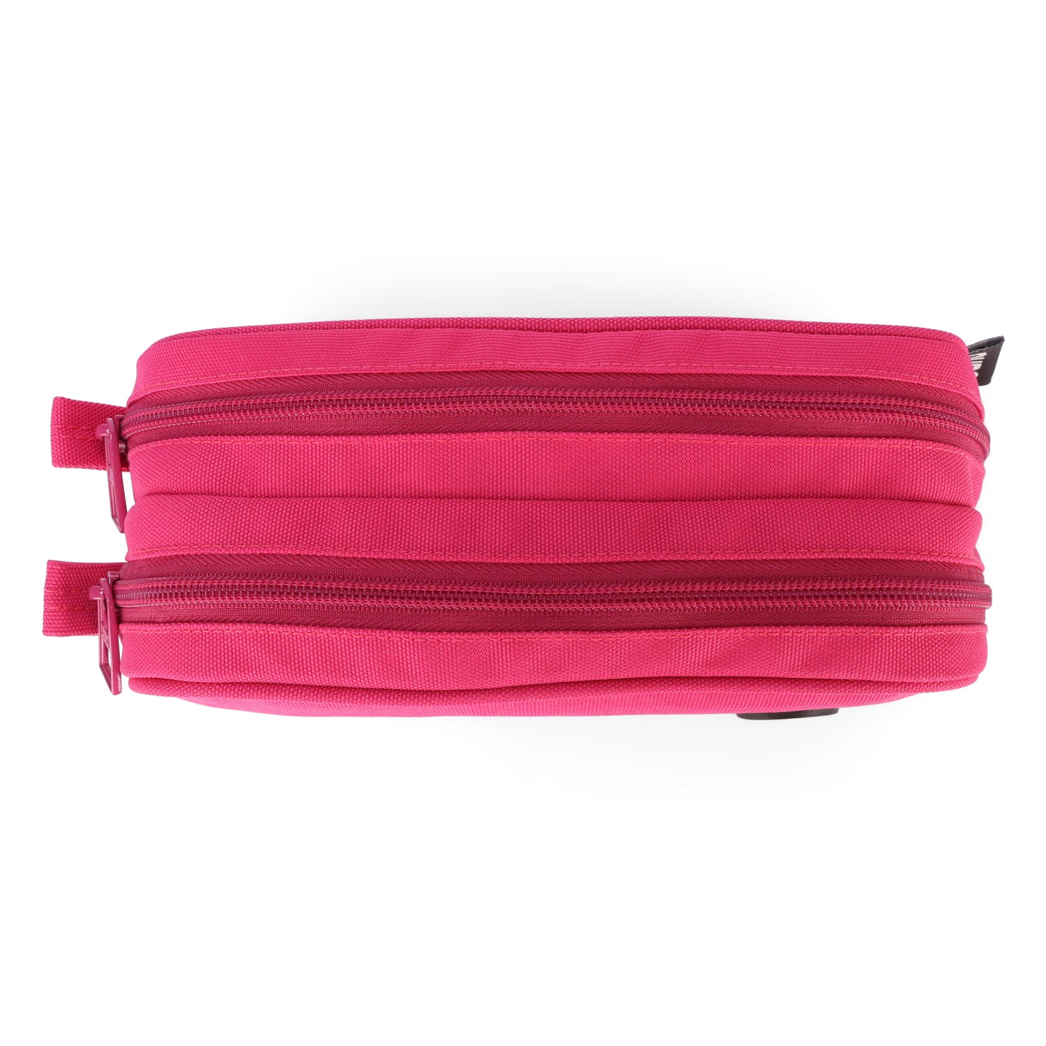 Fuchia Double Zipper Pincel case