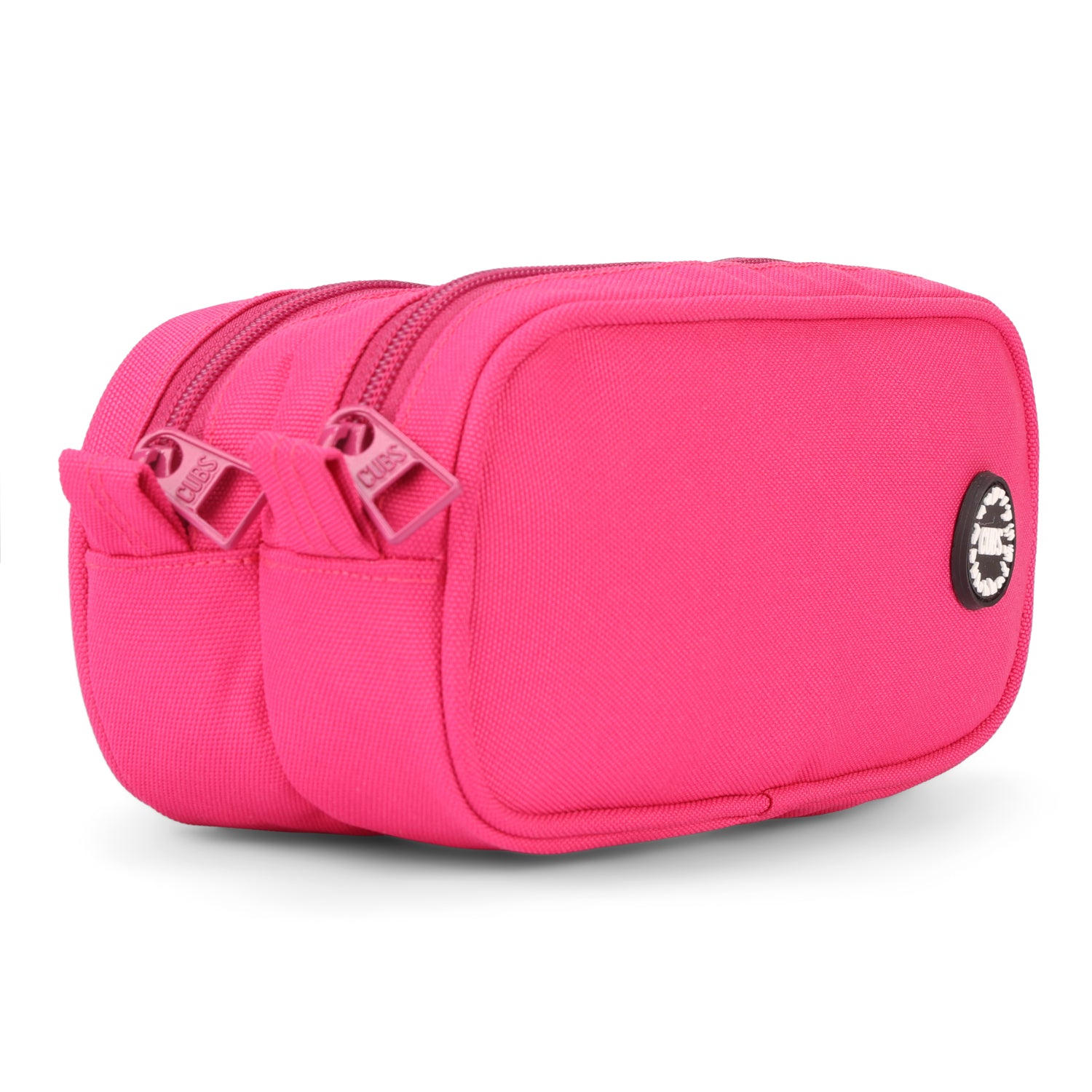 Fuchia Double Zipper Pincel case