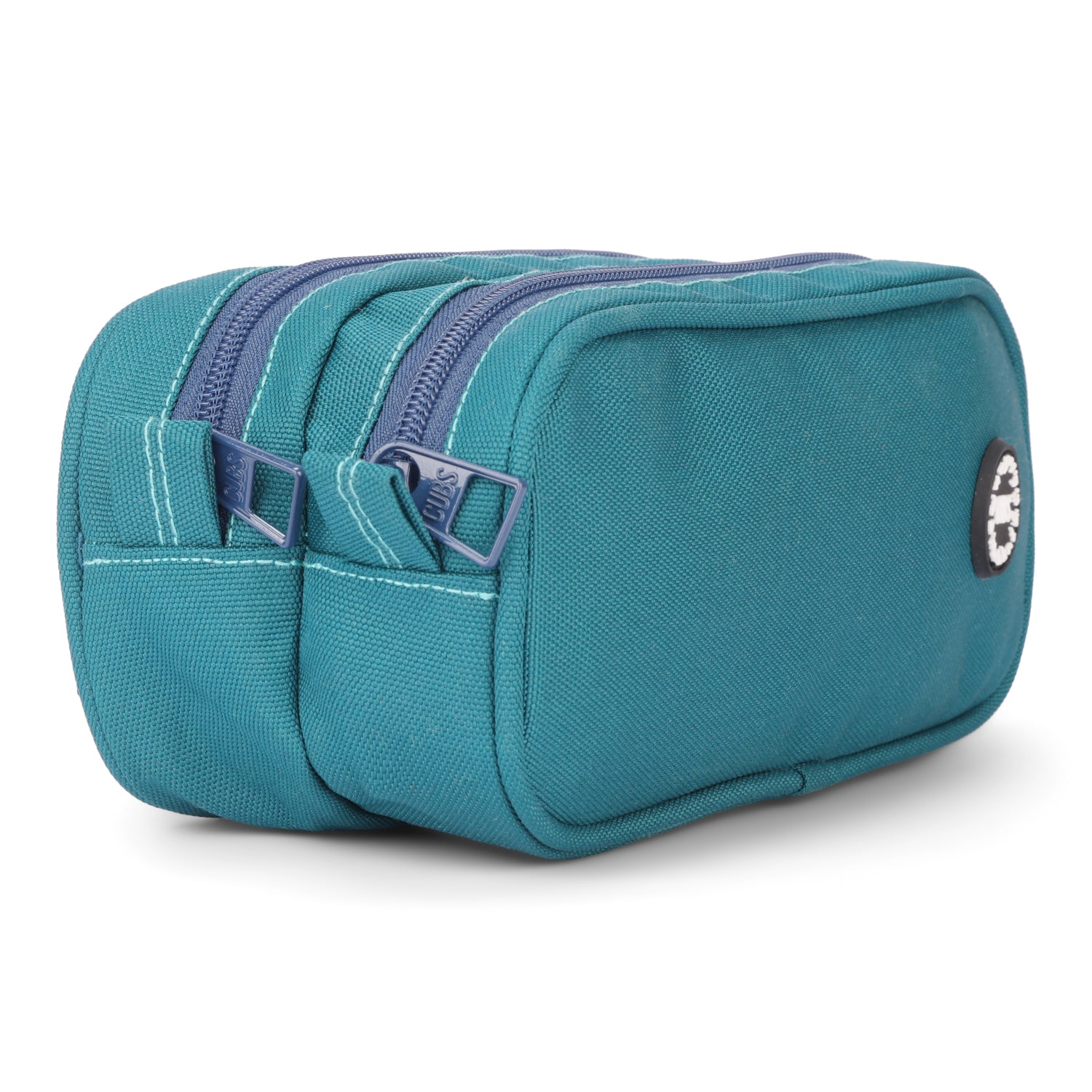 Teal Double Zipper Pincel case