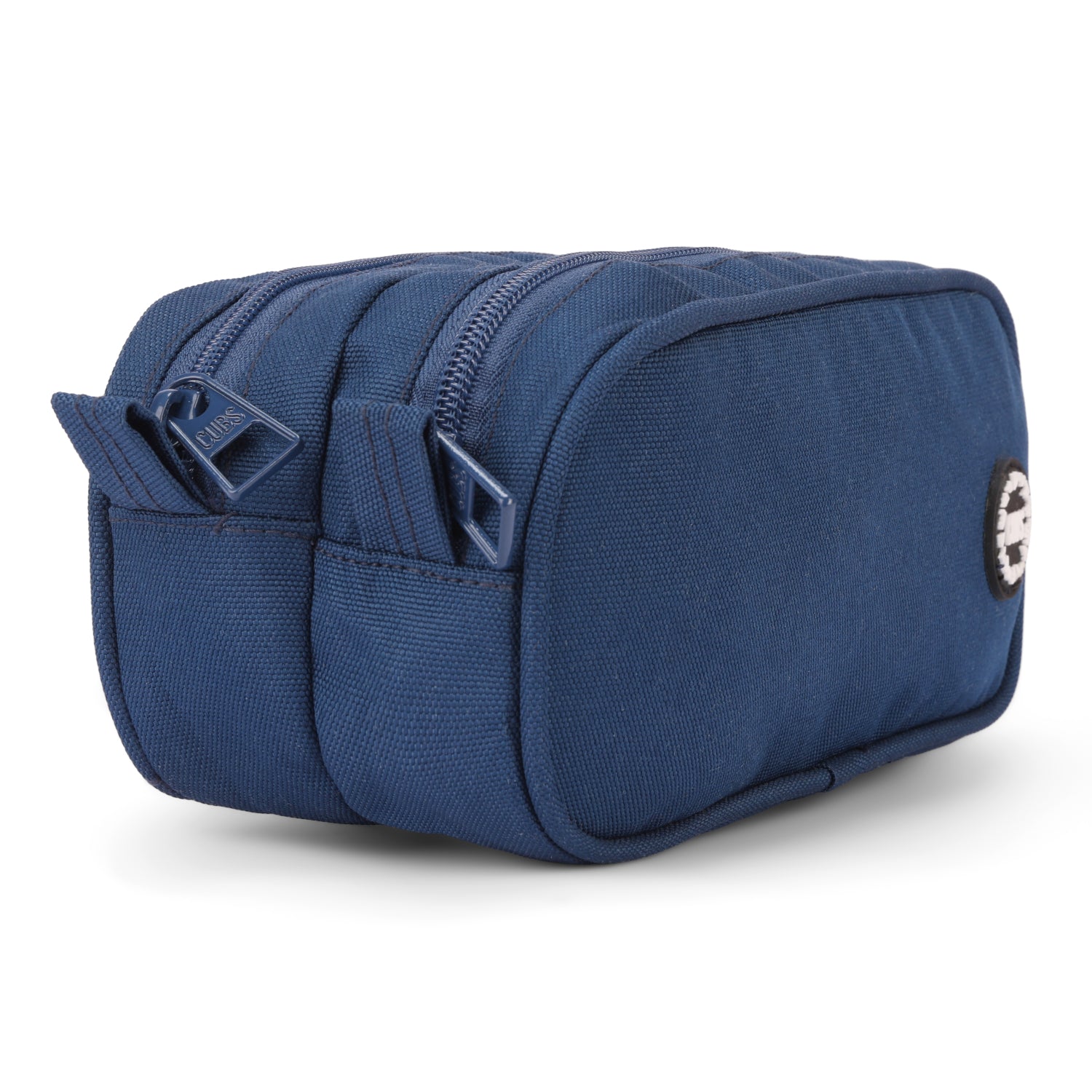 Navy Double Zipper Pincel case