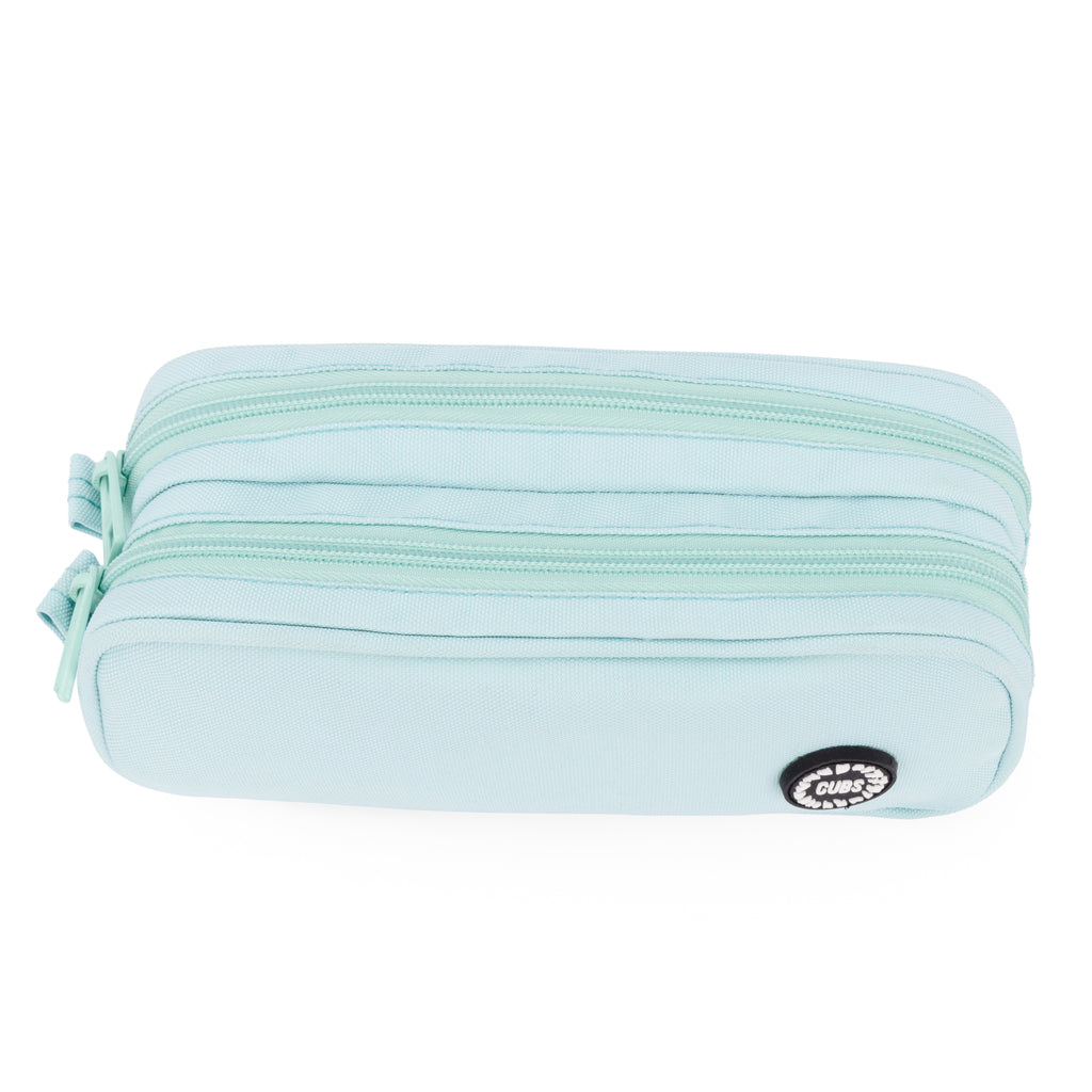 Mint Green Double Zipper Pincel case