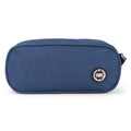 Blue Black Double Zipper Pincel case