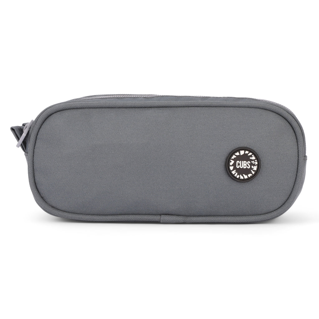 Dark Grey Double Zipper Pincel case