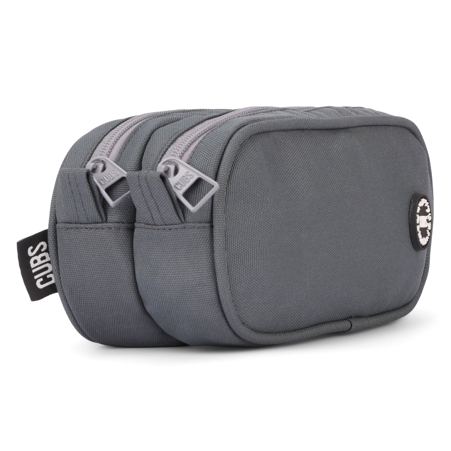 Dark Grey Double Zipper Pincel case