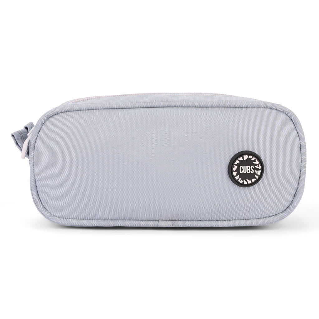 Light Grey Double Zipper Pincel case