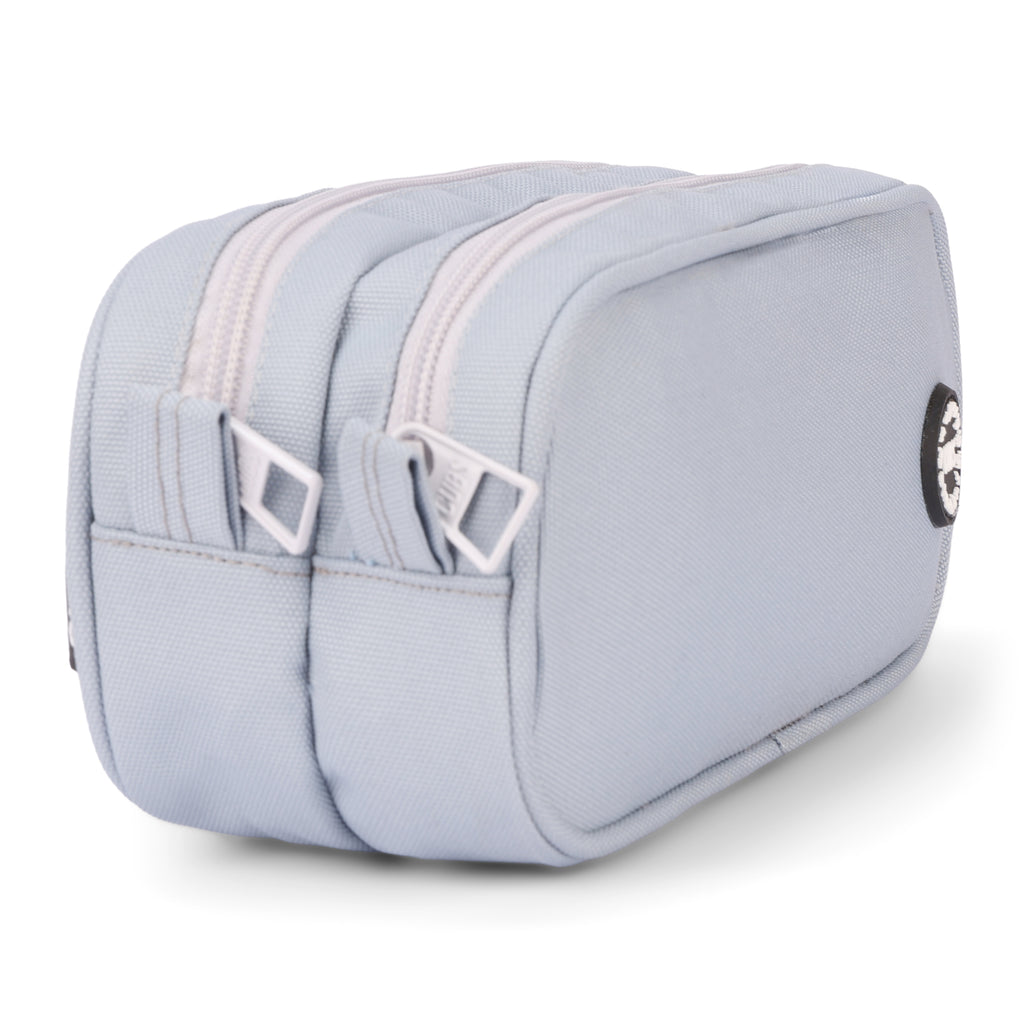 Light Grey Double Zipper Pincel case