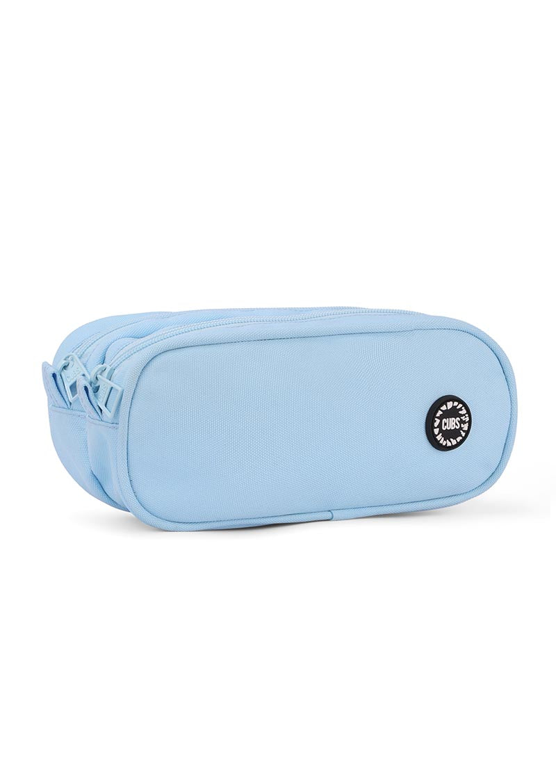 Baby Blue Double Zipper Pincel case