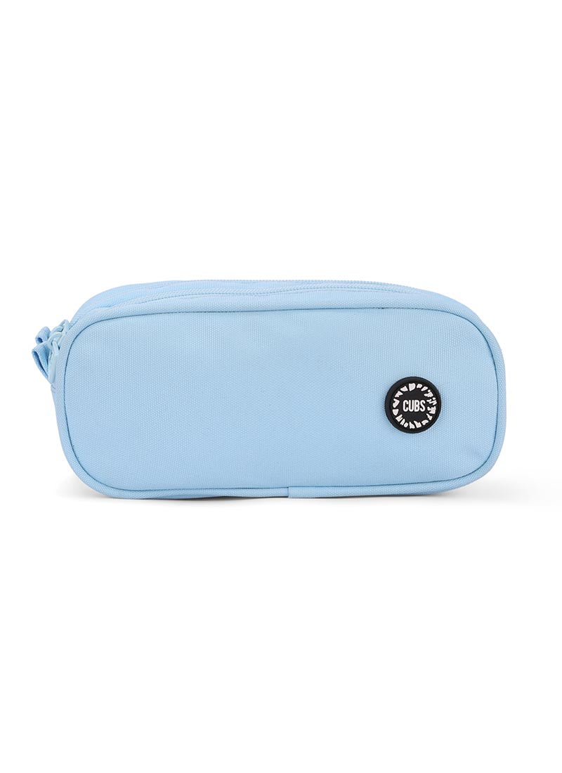 Baby Blue Double Zipper Pincel case