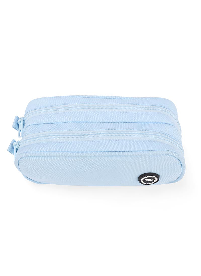 Baby Blue Double Zipper Pincel case