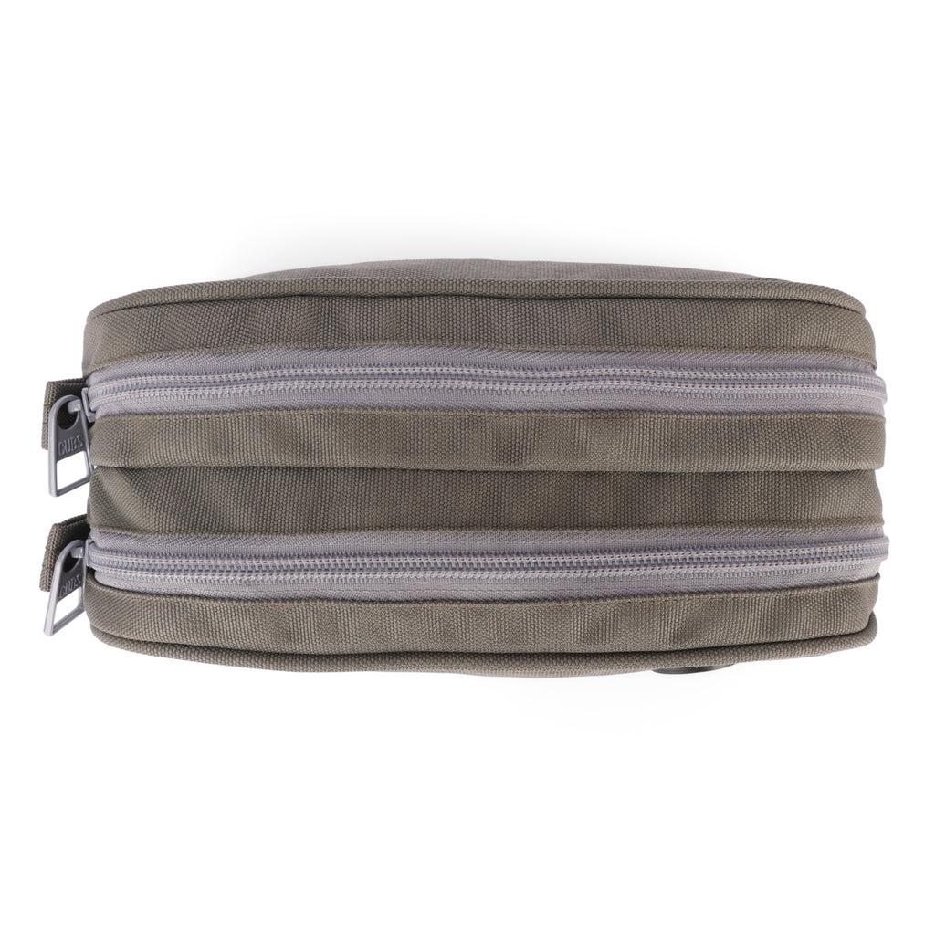 Sage Green Double Zipper Pincel case