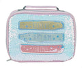 Sequin Lunch Bag 1 baby blue